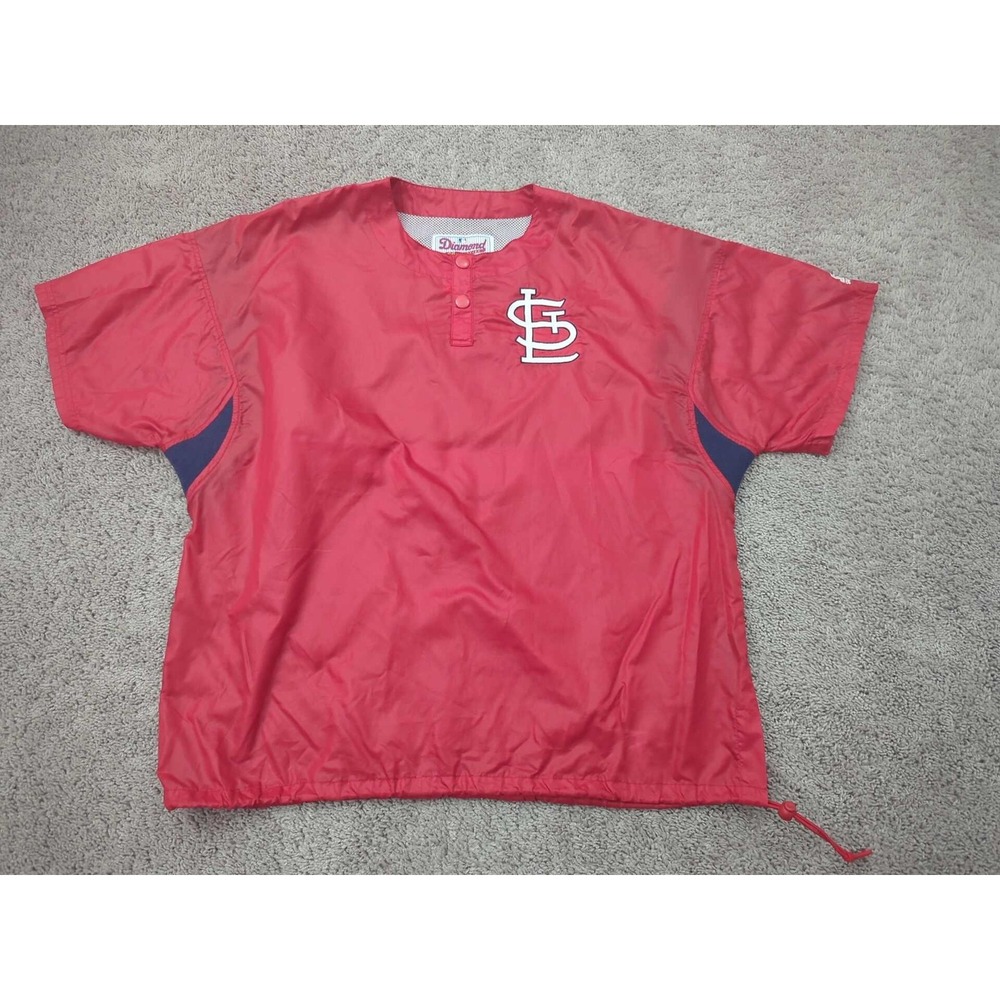 St Louis Cardinals Jacket Mens Large MLB Windbreaker Pullover Starter 2000s